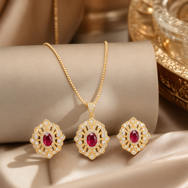 Floral Filigree Bridal Jewellery for Women